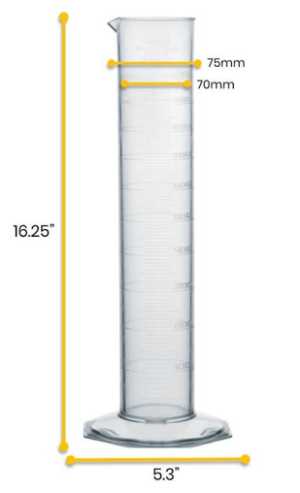 PROBETAS PLÁSTICAS TPX CLASE A 1000ML EISCO