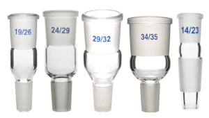 ADAPTADOR VIDRIO BOROSILICATO HEMBRA 24/29 MACHO 19/26 EISCO