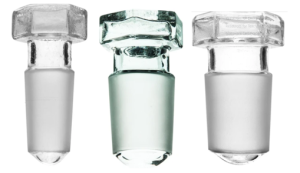 TAPA DE VIDRIO ESMERILADA HEXAGONAL BASE REDONDA ESMERILADO 14/23 EISCO