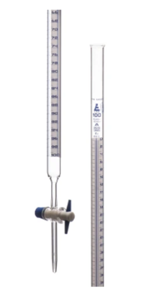 BURETA SHELLBACK CLASE A CON LLAVE DE TEFLON 50 ML CON CERTIFICADO EISCO