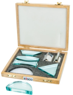 SET DE PRISMAS DE VIDRIO 7 UNIDADES EISCO