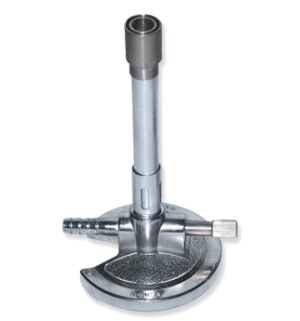 MECHERO BUNSEN BASE OCTOGONAL G/LICUADO C/ LLAVE ALT 90MM SILVERADO 1025