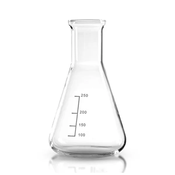 MATRAZ ERLENMEYER 250ML BOCA ANG. GRAD. ROJA ASTM E438 KIMAX KIMBLE UN 26500R-250