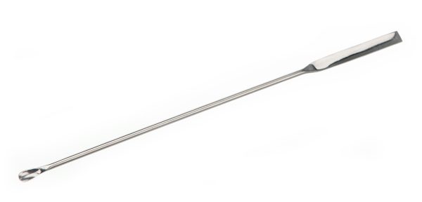 MICROESPATULA ACERO INOX L 150MM LADO CUCH 6X4MM LADO ESPAT 45X5MM BOCHEM UN 3343