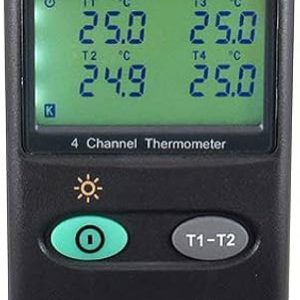 TERMOMETRO DE 4 CANALES PARA SONDAS TIPO K/J DISPLAY LCD SPER SCIENTIFIC 1 UNIDAD 800023