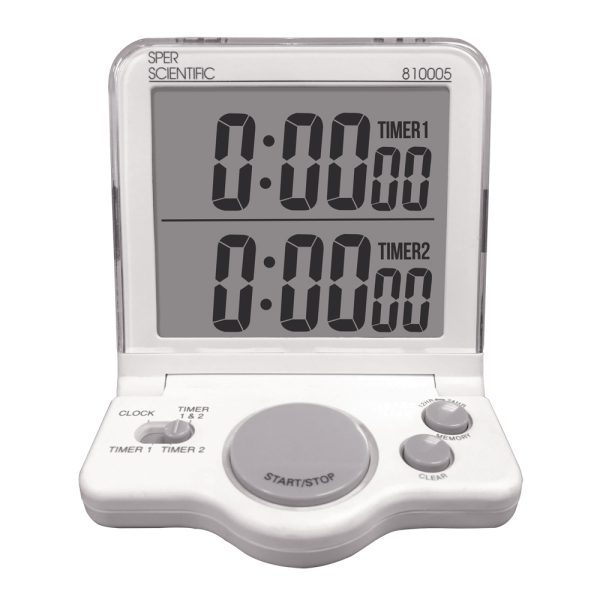 TIMER DIG 2 CANALES FUN RELOJ Y TIMER HASTA 24 HORAS 1 SEG RES DIMEN. 127 X 95 MM SPER 810005