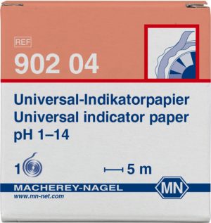 PAPEL INDICADOR PH 1 -14 GRAD ROLLO 5M X 7MM ANCHO MACHEREY NAGEL 90204