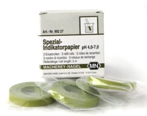 PAPEL INDICADOR PH 4.0 - 7.0 REPUESTO SIN DISCO COMPARADOR MACHEREY NAGEL UN 90227