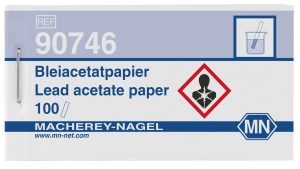 PAPEL INDICADOR CUALITATIVO PARA ACETATO PLOMO TIRA 10 X 70 MM MACHEREY NAGEL 100 TIRAS 90746