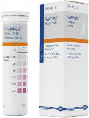 QUANTOFIX NITRATO NITRITO TERM 10-500 MG/L N03 Y 1-80 MG/N02 MACHEREY MACHEREY NAGEL 100 TIRAS 91313