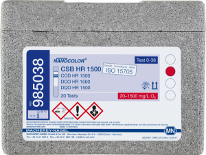 TEST NANOCOLOR DQO 20-1500 PPM 20 TEST MACHEREY NAGEL 985038 UN