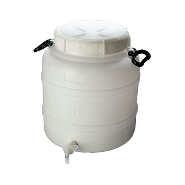 BIDON HDPE 50LT BOCA EXTRA ANCHA C/LLAVE, 2 ASAS AZLON UN BGH070