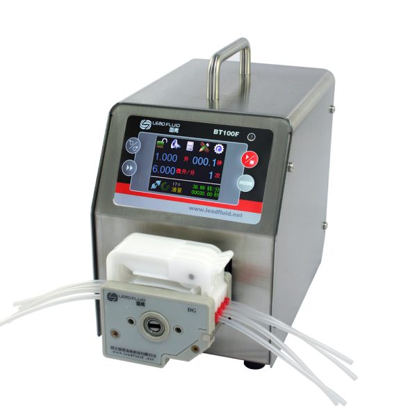 BOMBA PERISTALTICA PANT. TOUCH C/CABEZAL VEL. 0,1 A 150RPM, FLUJO MAX. 420ML/MIN. LEAD FLUID BT100F - Imagen 2