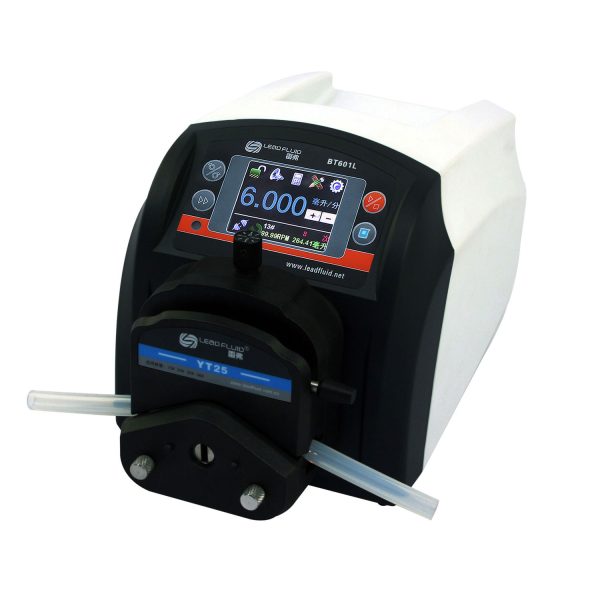 BOMBA PERISTALTICA TOUCH CON CABEZAL, VEL. 0,1 A 600RPM, FLUJO MAX. 2900ML/MIN. LEAD FLUID BT601L