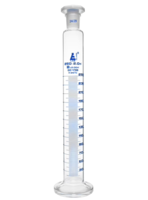 PROBETA DE VIDRIO GRADUADA 100ML B/ESMERILADA 24/29 CON TAPA EISCO CH0348E