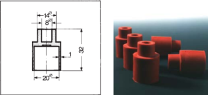 TAPON SEPTUM SILICONA TRANSPARENTE 14/23 DEUTSCH & NEUMANN 1 UNIDAD 2105814