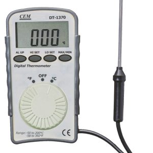 TERMOMETRO SONDA 1,5DE RAPIDA RESPUESTA MTS -50 A 200øC MARCA CEM DT-1370