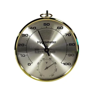 TERMOHIGROMETRO DIAL DE 10 CENTIMETRO DE DIAMETRO SPER SCIENTIFIC UN 736920