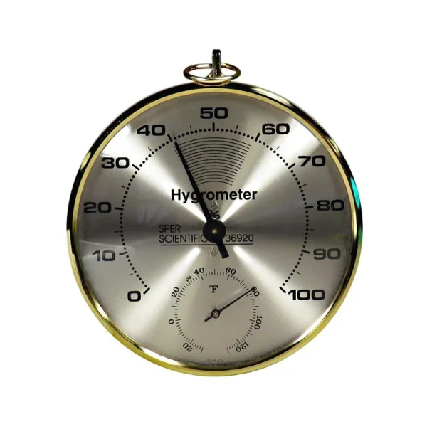 TERMOHIGROMETRO DIAL DE 10 CENTIMETRO DE DIAMETRO SPER SCIENTIFIC UN 736920