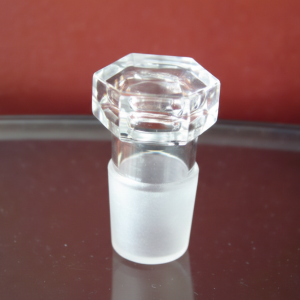 TAPA DE VIDRIO ESMERILADA HEXAGONAL 14/23 OBEROI GLASS UN