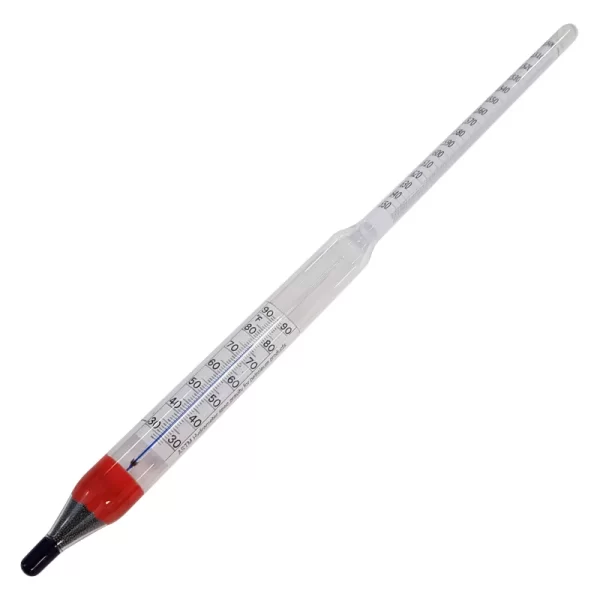 HIDROMETRO 500 A 650 CON TERMOMETRO 0 A 35øC ASTM 310H LARGO 330 MM THERMCO UN
