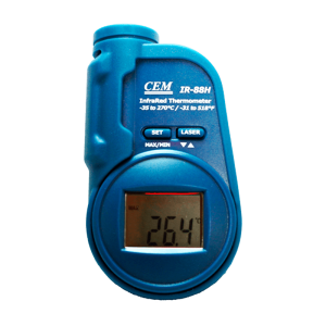 TERMOMETRO DIGITAL IR DE BOLSILLO -35A270§C RESOL 0.1§C UN CEM IR-88H