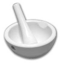 MORTERO PORCELANA C/PISTILO DIAM 400MM KHROOS J-712