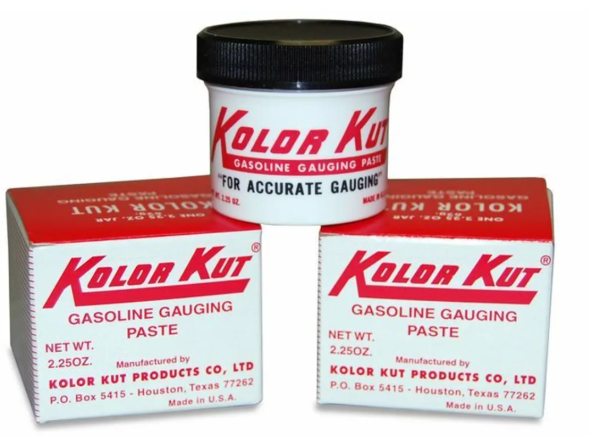 PASTA MED ESTANQUES GASOLINA/DIESEL/NAFTA/KEROSN/GASOIL/JET Y OTROS HIDROCAR, KOLOR KUT POMO2,25 OZ