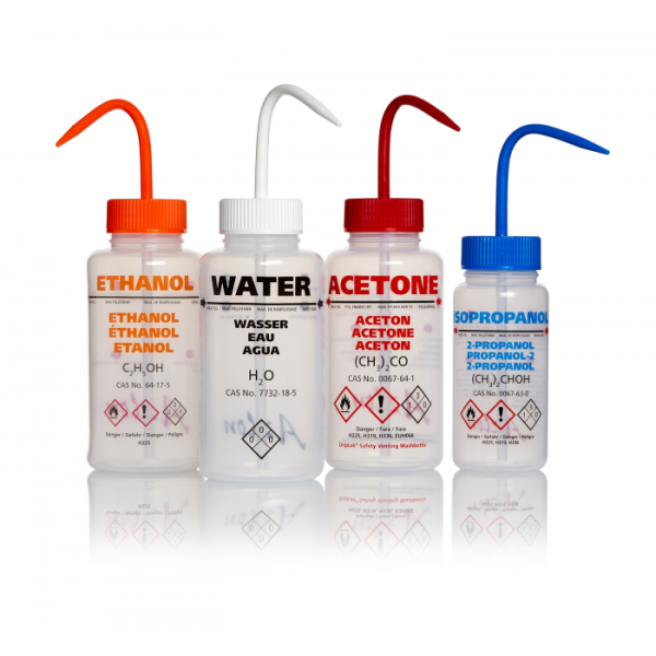 PIZETA PLASTICA 500ML ROTULO HIPOCLORITO ING-ESP-AL-FRA AZLON UN WGW401PML