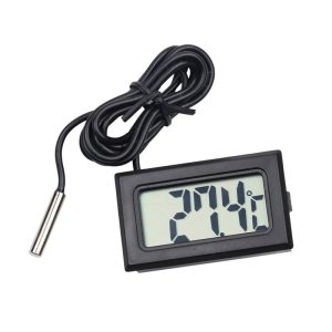 TERMOHIGROMETRO DIG C/SONDA R/ 0-50°C EXT -40 - 70°C, HR10 A 98% C/MEMO ALARMA CABLE 1.5MT SHDH-13