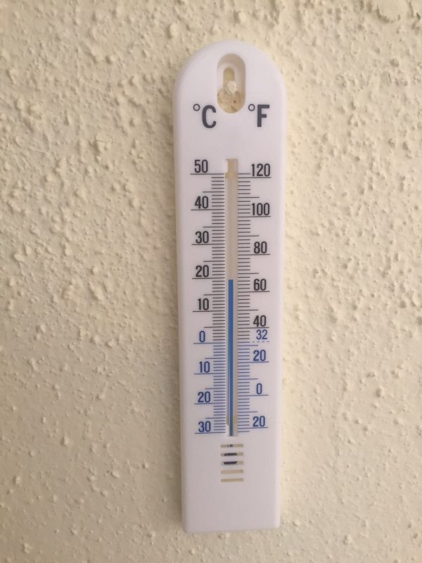 TERMOMETRO AMBIENTAL DE ALCOHOL AZUL RANGO TEMP. C§ (-30 A 50)Y F§(19 A 121) 200MM DE LARGO PARA PAR