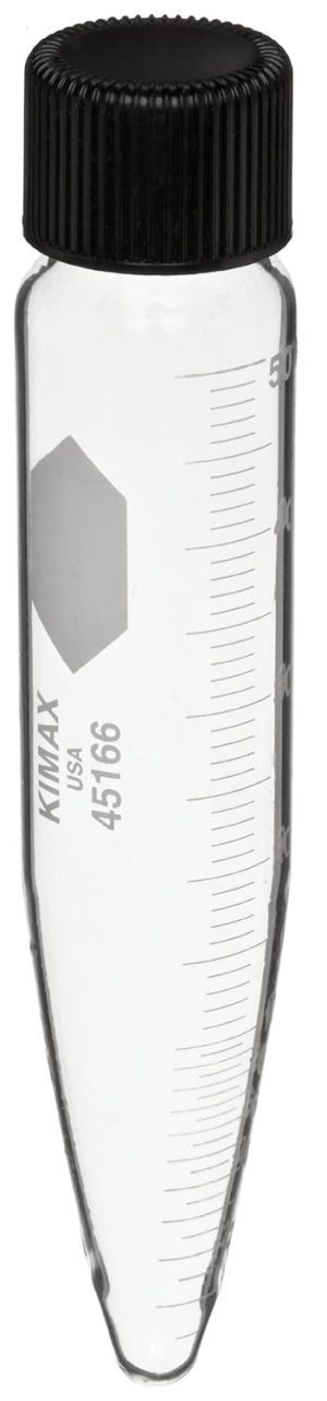 TUBO CENTRIFUGA CONICO 15ML GRADUADO FRANJA ROJA LARGO 118MM ASTM E438 KIMAX 45164-15