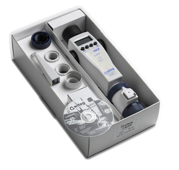 BURETA DIGiTAL ALEMANA HASTA 50ML RES 0,01ML MODELO TITREX 2000 TRAFO 220V 3 ADAPT WITEG GERMANY UN - Imagen 2