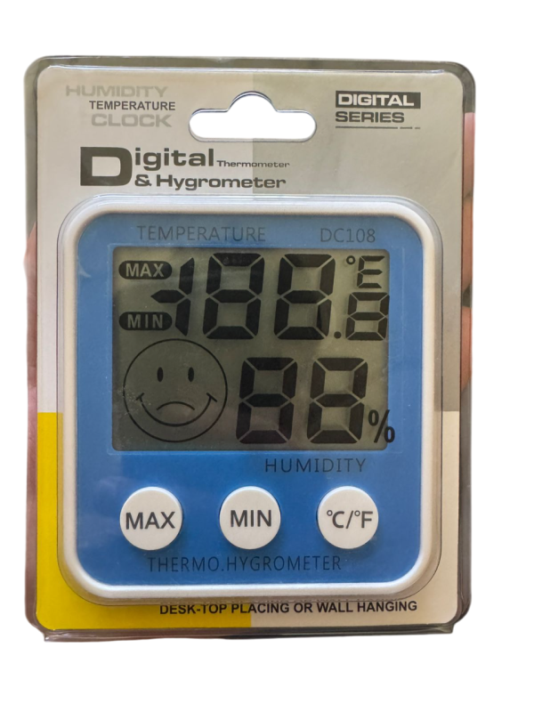 TERMOHIGROMETRO DIGITAL -10A50øC MAX/MIN, VMTEMP DC108