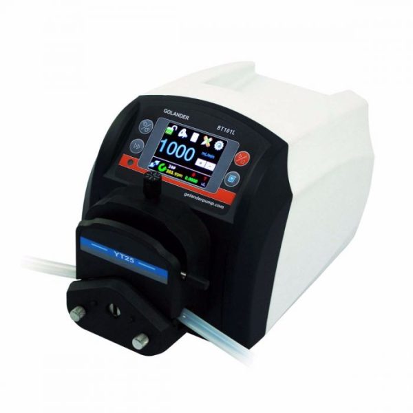 BOMBA PERIST. TOUCH C/CABEZAL YT25, VEL. 0,1 A 150RPM, FLUJO MAX. 720ML/MIN. LEAD FLUID BT101L+YT25