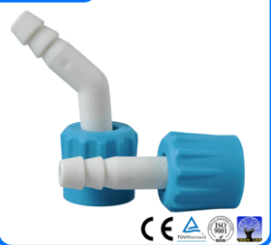 CONECTOR 120ø PLASTICO PARA MANGUERA, ROSCA GL18 OLIVA 8MM DIAM. EXT. UN.