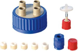 TAPA ROSCA GLS80 4 PUERTOS COMPATIBLE CON AGITADOR VERTICAL KIMBLE 291209104 UN