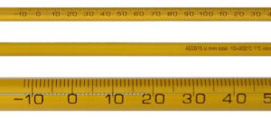 TERMOMETRO DE VIDRIO MERCURIO -35øC A 50øC ESCALA 1øC SAMA INME PARCIAL 76MM THERMCO UN