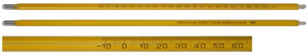TERMOMETRO DE VIDRIO MERCURIO -35øC A 50øC ESCALA 1øC SAMA INME PARCIAL 76MM THERMCO UN
