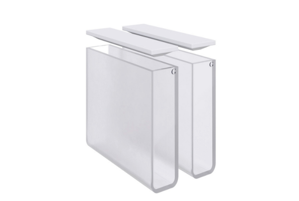 CUBETA VIDRIO 35ML C/TAPA P/ESPECTROFOTOMETRO 100MM LABOMED INC UN