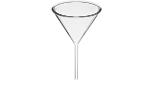 EMBUDO VIDRIO DIAM. 25MM VASTAGO CORTO OBEROI GLASS UN