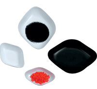 PESA SUSTANCIA PLASTICO BLANCO 25ML TIPO ROMBO 80 X 50MM. ALTO 14MM SCIENCEGEAR 100 UN DSB25WAS