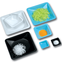 PESA SUSTANCIA PLASTICO TIPO CUADRADO PEQUEÑO 4.5 X 4.5CM AZUL SCIENCEGEAR 100 UNIDADES 80050B
