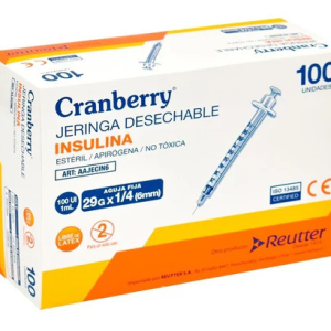 JERINGA DESECHABLE 1ML INSULINA CRANBERRY UN