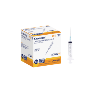 JERINGA DESECHABLE 10 ML A L.LOCK CRANBERRY UN