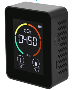 MEDIDOR CO2 PORTATIL TEMPERATURA/HUMEDAD PANTALLA LCD VMTEMP H8