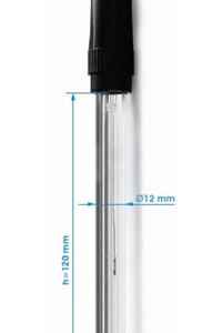 ELECTRODO PH 0-14 3 EN 1, LARGO 120MM DIA 12MM CABLE 1M CLEAN CS1030