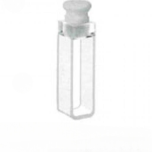 CUBETA VIDRO 3,5ML P/SPETROFOTOMETRO C/TAPA PTFE 10MM MED. 45X12.5X12.5 BSDLAB 1U OG-14