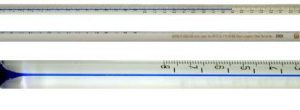 TERMOMETRO ASTM 99C ALCOHOL AZUL INMER P -50§A +5§C DIV 0.2§C LARGO 305MM INM 35MM THERMCO UN 99CBLS