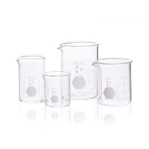 VASO GRAD VIDRIO F/BAJA PP 100ML ASTM E438 KIMBLE 14000-100